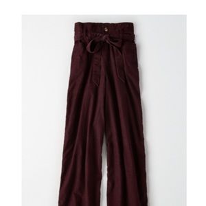 American Eagle High-Waisted Corduroy Paper Bag Pants